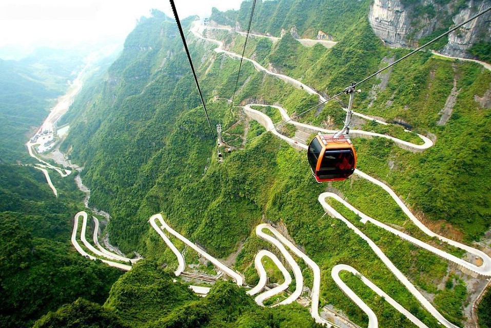 Cable Car in Tianmen Mountain
