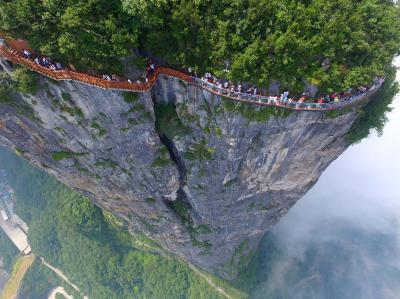 Glass Walkway in Tianmen Mountain